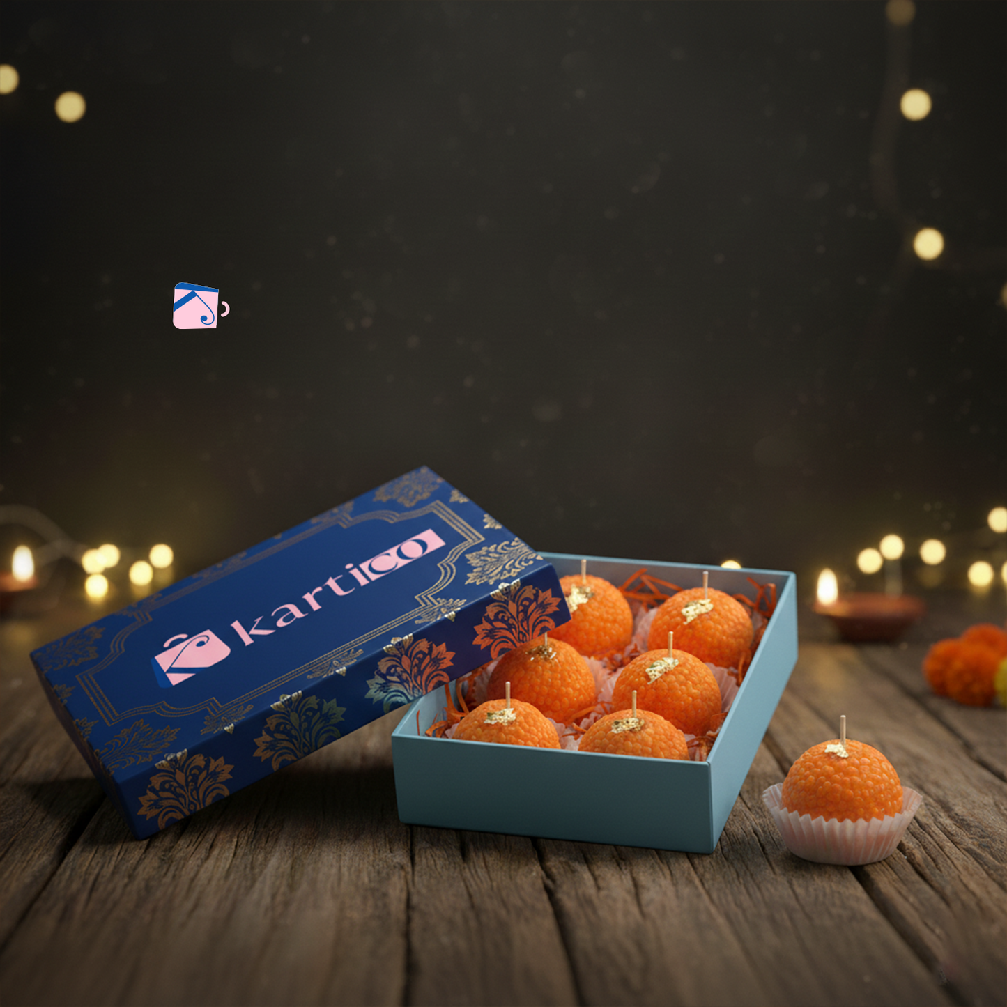 Motichoor Laddoo Candles - The Festive Gift That Burns Brighter & Lasts Longer