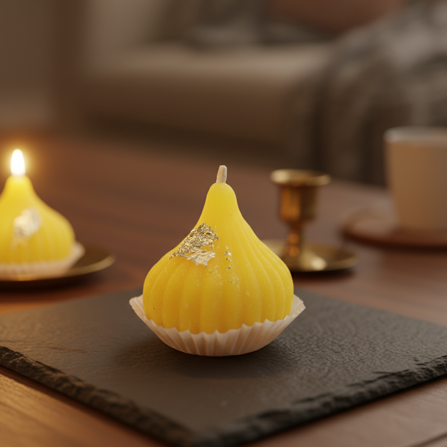 The Sweet Glow of Tradition – The Modak Candle