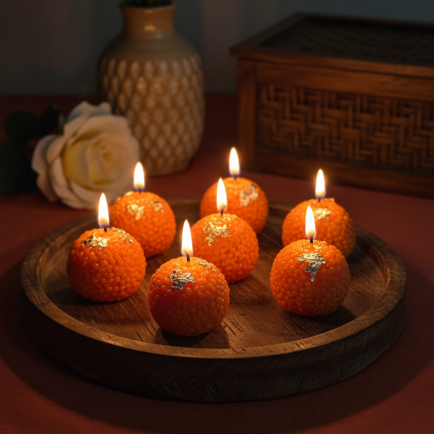 Motichoor Laddoo Candles - The Festive Gift That Burns Brighter & Lasts Longer