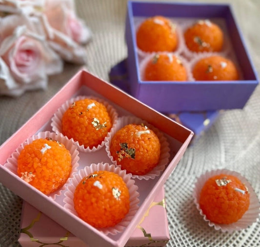Motichoor Laddoo Candles - The Festive Gift That Burns Brighter & Lasts Longer